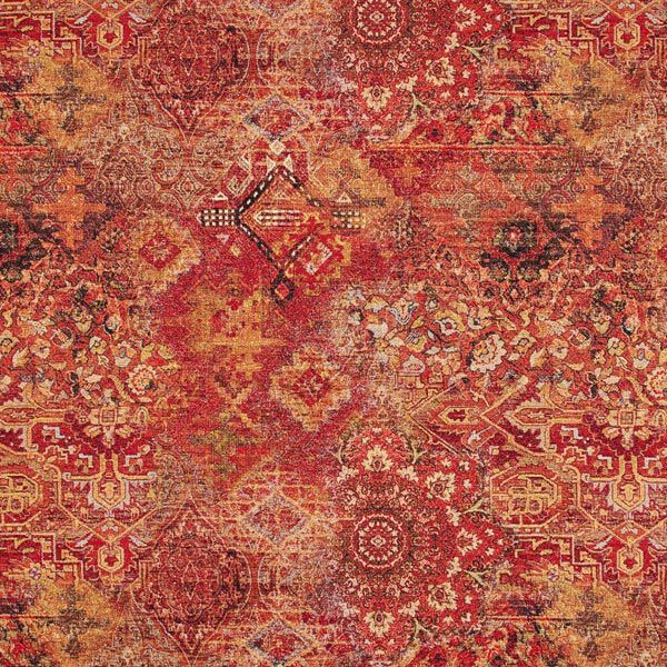 Tissu de décoration Gobelin tapis tissé – terre cuite/rouge feu,  image number 1