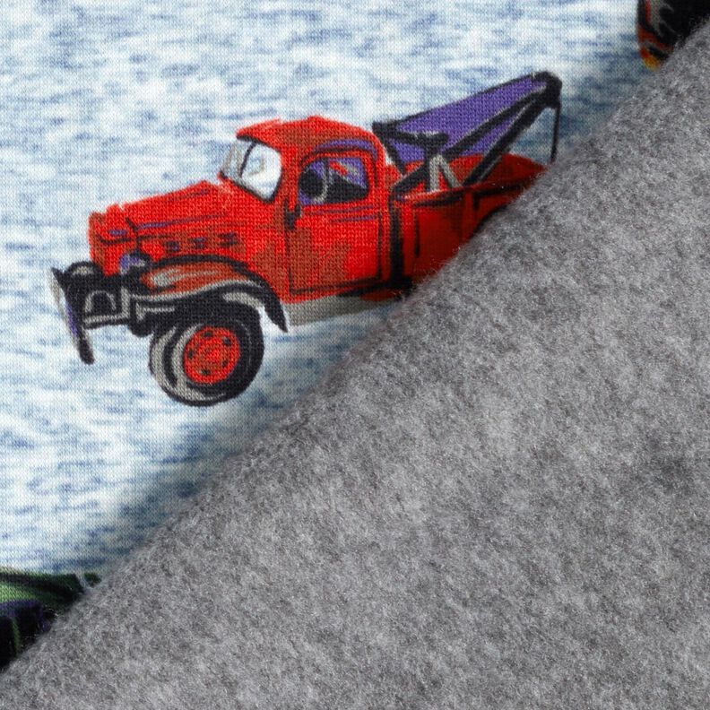 Polaire alpin Camions et excavatrices – bleu jean/gris, image number 4
