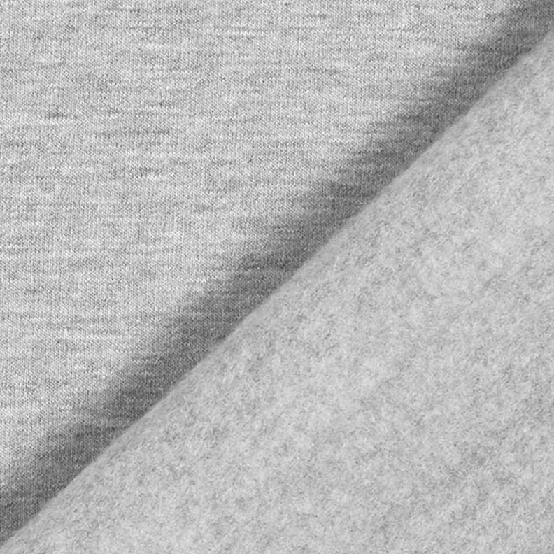 Molleton coton léger chiné – gris clair, image number 5