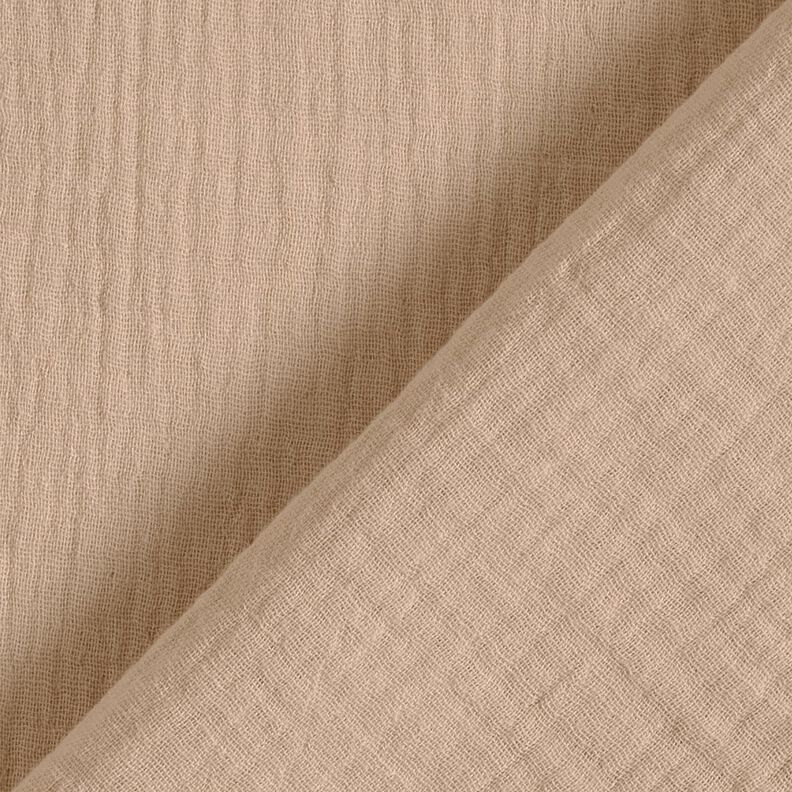 Tissu double gaze de coton – beige foncé, image number 4