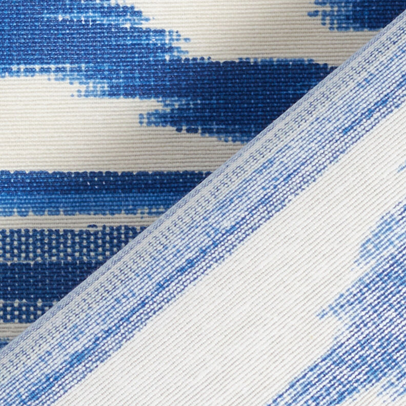 Coton enduit Rayures ethniques – bleu, image number 4