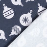 Jersey de coton Boules de sapin de Noël – bleu nuit,  thumbnail number 4