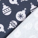 Jersey de coton Boules de sapin de Noël – bleu nuit,  thumbnail number 4