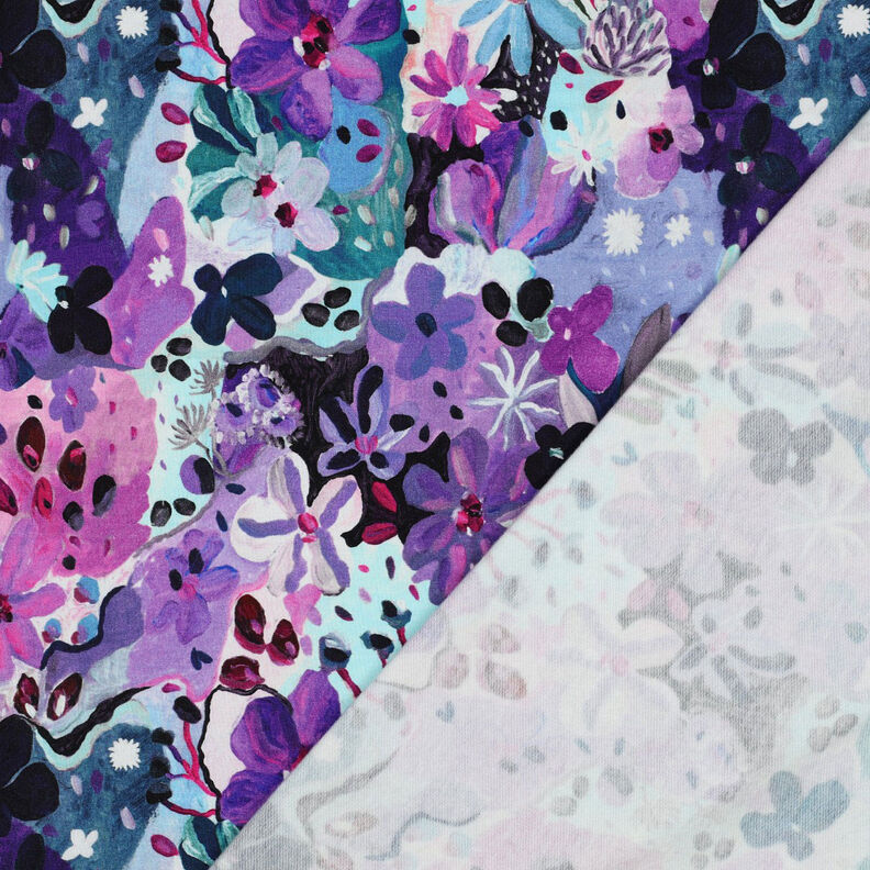 Sweatshirt Settle Petal Impression numérique | Nerida Hansen – bleu glacier/lilas,  image number 4