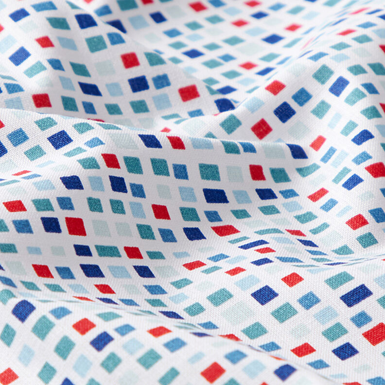 Tissu en coton Cretonne Carreaux – bleu,  image number 2