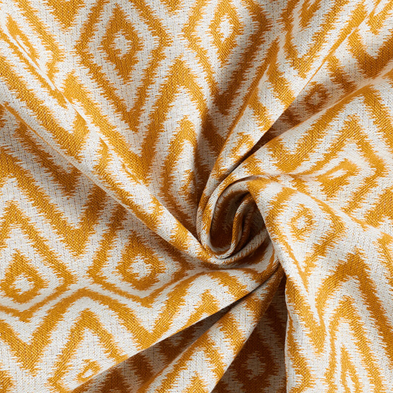 Tissu d'extérieur jacquard Ethno – moutarde,  image number 3