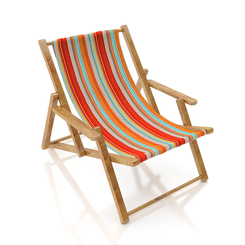 Tissu d’extérieur Canvas Rayures – orange/rouge, image number 9