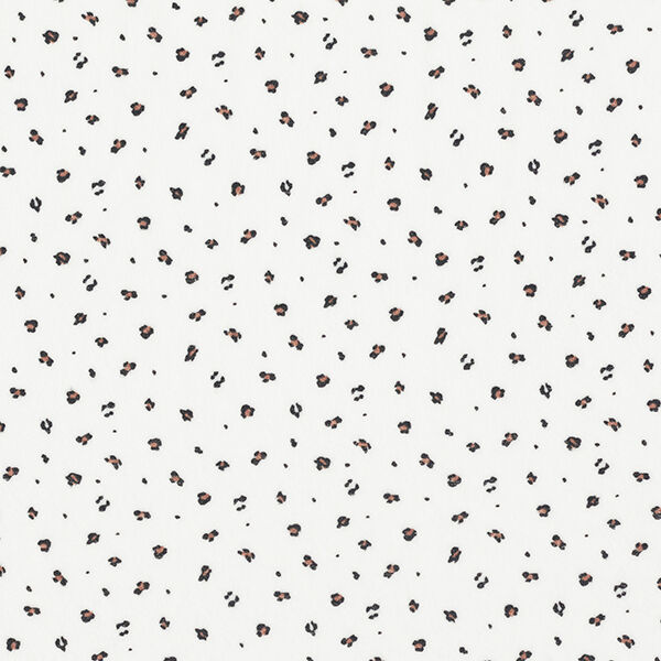 Tissu Nicki Petit motif léopard – blanc,  image number 1