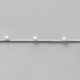Ruban imitation cuir avec perles [ 3 mm ] – gris,  thumbnail number 2
