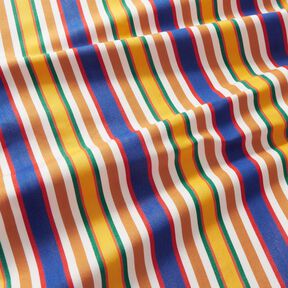 Extérieur Tissu pour chaise longue Rayures verticales 44 cm – caramel/bleu, 