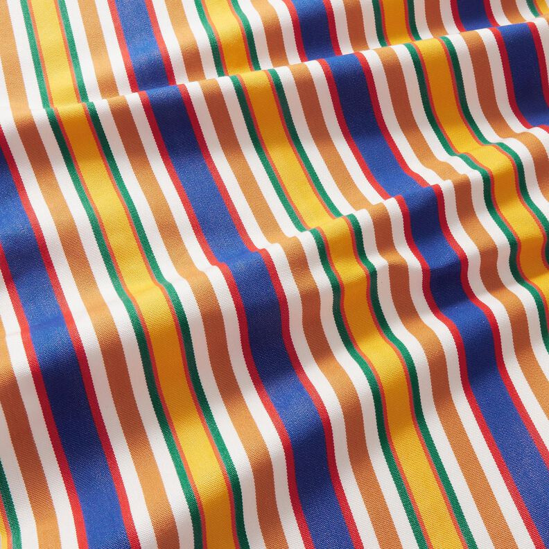 Extérieur Tissu pour chaise longue Rayures verticales 44 cm – caramel/bleu,  image number 2