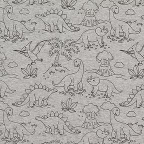 Polaire alpin Dinosaures – argent/noir, 