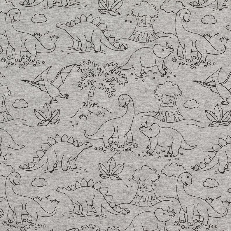 Polaire alpin Dinosaures – argent/noir,  image number 1