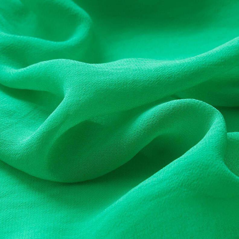 Crêpe Chiffon Uni – vert émeraude,  image number 2