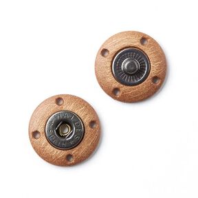 Bouton pression Woodie - anémone, 