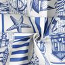 Coton enduit maritime – bleu acier/nature,  thumbnail number 3