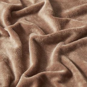 Velours stretch Tissu Nicki – beige foncé, 