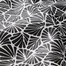 Coton enduit Mini feuilles abstraites – noir/blanc,  thumbnail number 3