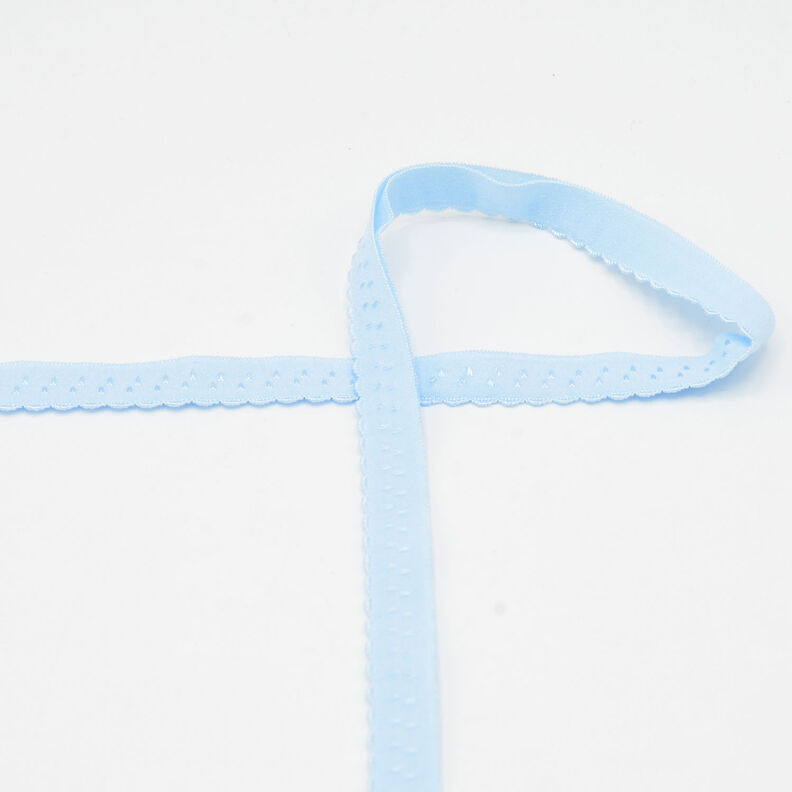 Biais élastique dentelle [20 mm] – bleu clair,  image number 1