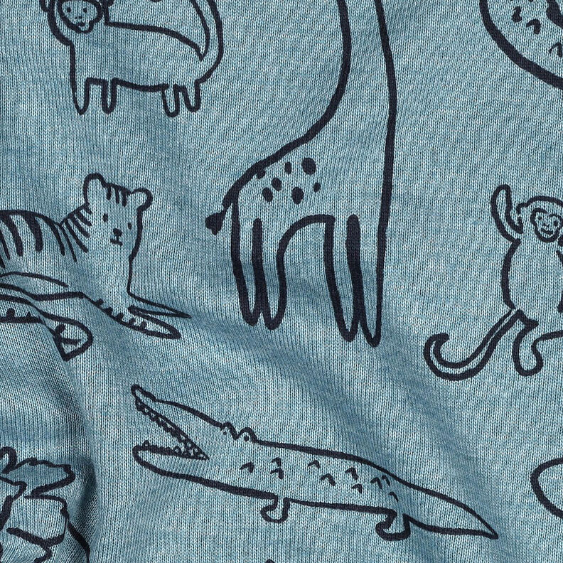 Sweatshirt Animaux de safari | by Poppy – bleu pigeon/anthracite,  image number 2