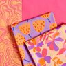 Satin de coton Cloverdale | Nerida Hansen – abricot/rose vif,  thumbnail number 5