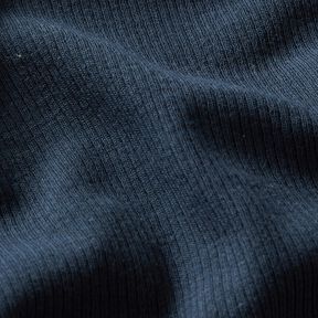 Jersey côtelé côtes 2-1-1-1 fines – bleu nuit, 