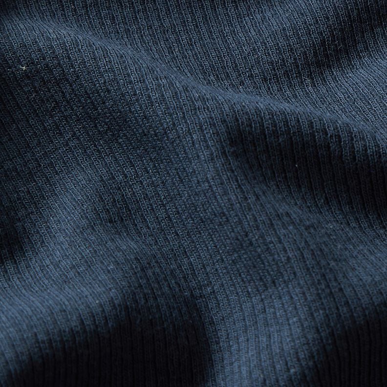 Jersey côtelé côtes 2-1-1-1 fines – bleu nuit,  image number 2