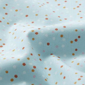 Tissu en coton Cretonne Petits points – bleu clair, 
