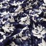 Tissu viscose roses sauvages à l'aquarelle – bleu marine/écru,  thumbnail number 2