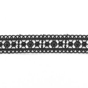 Ruban de dentelle [ 25 mm ] – noir, 