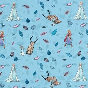 Jersey coton La reine des neiges dans la forêt | Disney – bleu clair, 