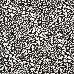 Jersey viscose Taches léopard abstraites – noir/blanc, 