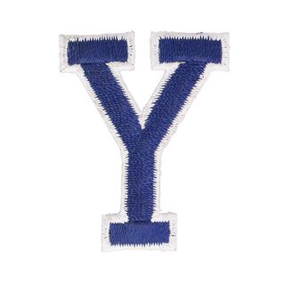 Application lettre Y [ Hauteur : 4,6 cm ] – bleu marine, 