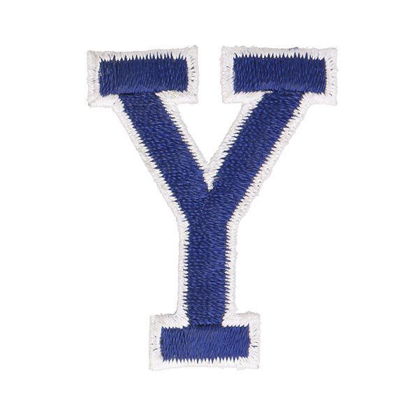 Application lettre Y [ Hauteur : 4,6 cm ] – bleu marine,  image number 1
