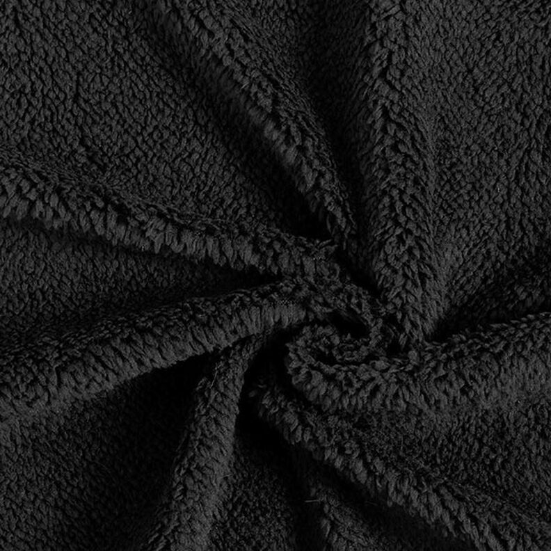 Fourrure synthétique Tissu peluche – noir,  image number 1