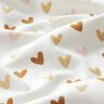 Jersey coton Petits cœurs scintillants – ivoire,  thumbnail number 2