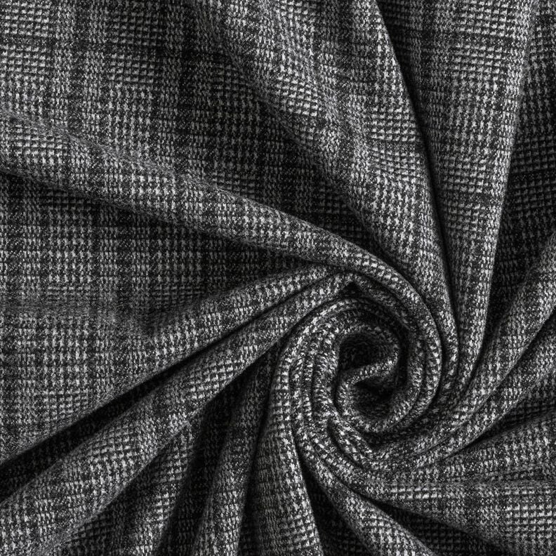 Maille pour manteau stretch Prince de Galles – gris clair/anthracite,  image number 3