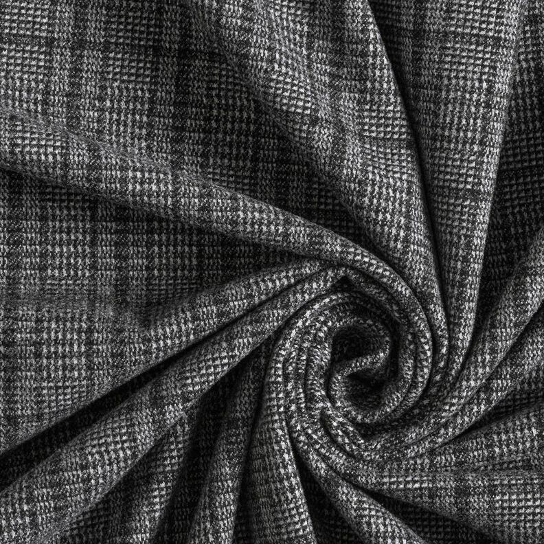 Maille pour manteau stretch Prince de Galles – gris clair/anthracite, image number 3