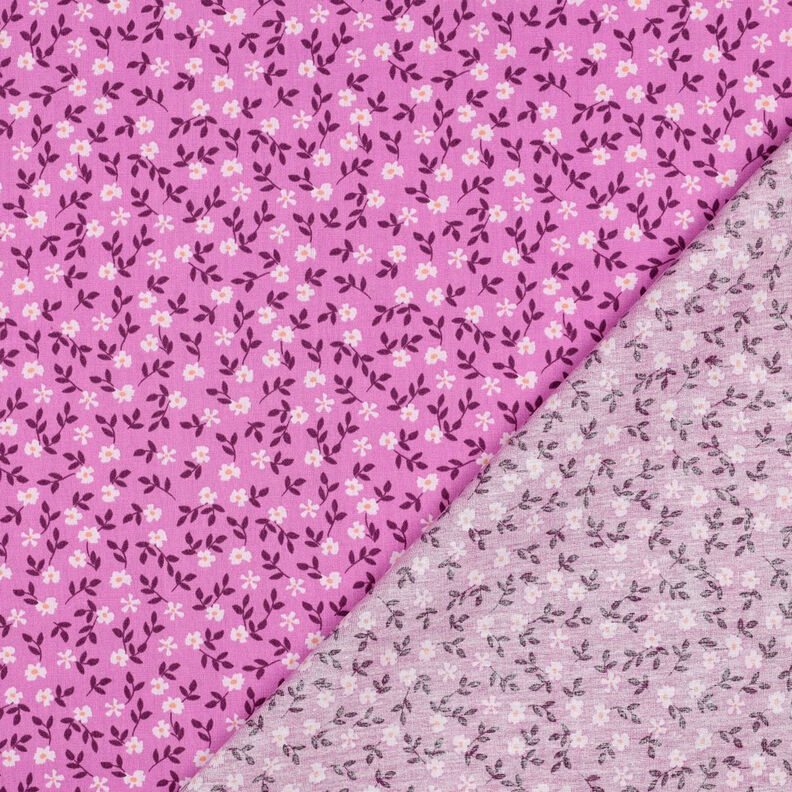 GOTS Popeline coton Streublümchen | Poppy Fabrics – rose vif/blanc,  image number 4