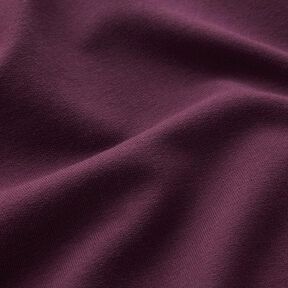 GOTS French Terry Sweat d’été | Tula – aubergine, 