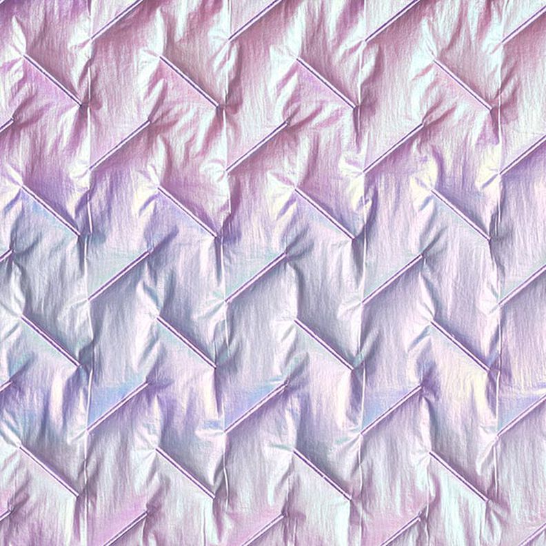 Tissu matelassé Motif diagonal, irisé – lilas pastel,  image number 1