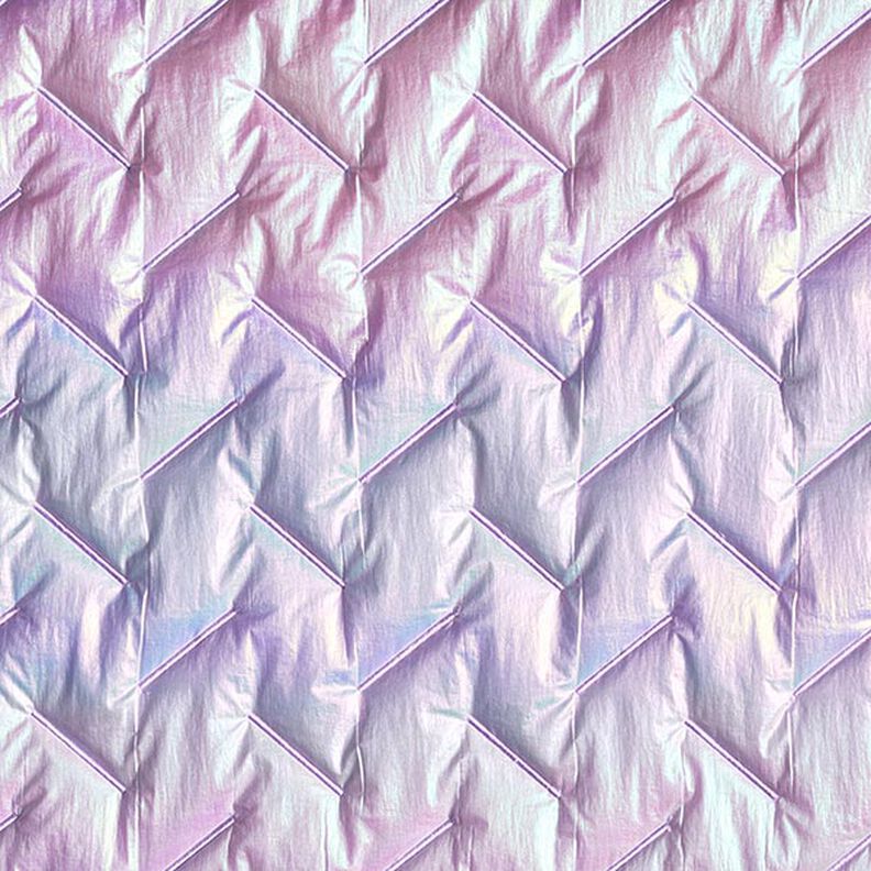 Tissu matelassé Motif diagonal, irisé – lilas pastel,  image number 1