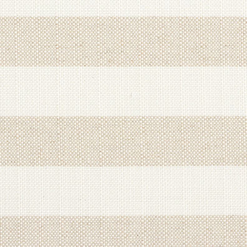 Tissu de d&eacute;coration Panama Larges rayures &ndash; beige clair/nature,  image number 1