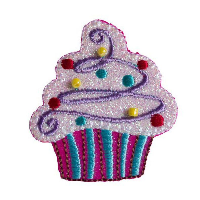 Application  Cupcake [ 5 x 4,5 cm ] – rose vif/rose,  image number 1