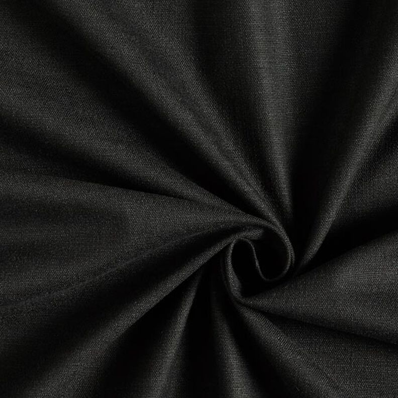 Tissu en lin stretch Mélange – noir,  image number 1