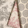 Tissu de décoration Semi-panama Toile de Jouy classique – carmin/nature,  thumbnail number 5