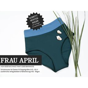 FRAU APRIL - Culotte ou bas de bikini taille haute et mi-haute, Studio Schnittreif  | XS -  XXL, 