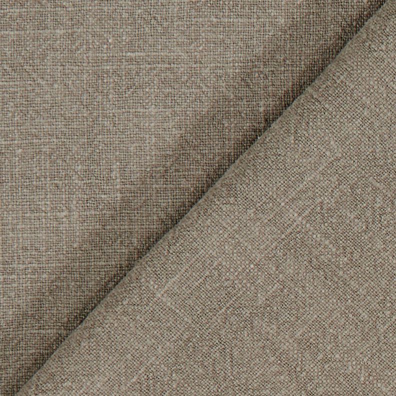 Tissu de Ramie–Mix stonewashed, qualité lourde – taupe foncé, image number 3