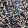 Batiste de coton fin Batik Paisley – bleu océan/sable,  thumbnail number 4
