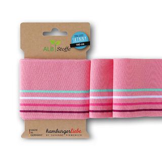 GOTS Bord-côtes Bio CUFF ME SKINNY [140 cm | 7,5 cm] | Albstoffe | Hamburger Liebe, 